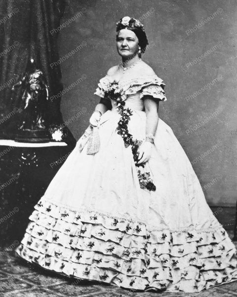 Mrs Abraham Lincoln Full Portrait 8x10 Reprint Of Old Photo – Photoseeum