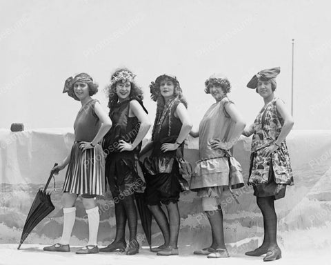 Beauty Contestants Line Up 1922 Vintage 8x10 Reprint Of Old Photo ...