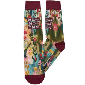 She Believed She Could Socks - Wild Hearts Boutique