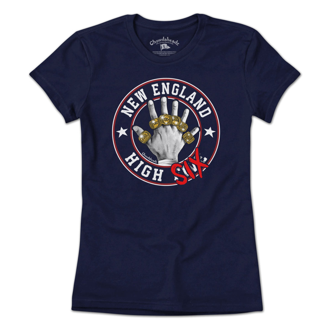 Chowdaheadz New England Six Pack T-Shirt Gray