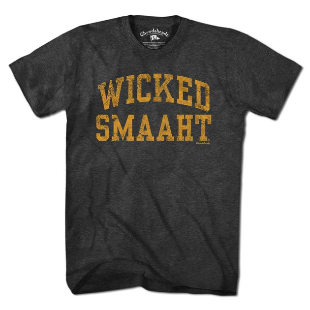 Wicked Smaaht Black & Gold T-Shirt | Chowdaheadz