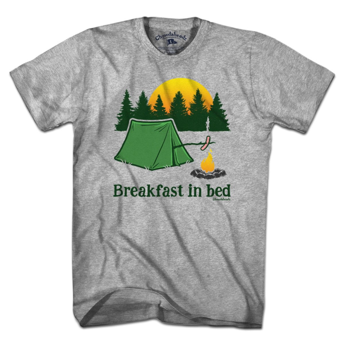 Breakfast in Bed Camping T-Shirt