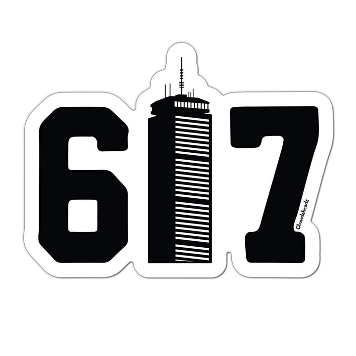 Boston 617 Strong Die-Cut Car Magnet