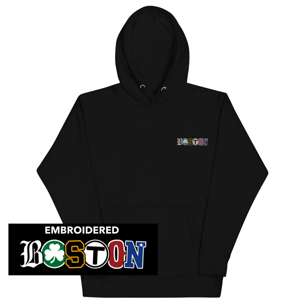 Boston Townie Pride Embroidered Hoodie