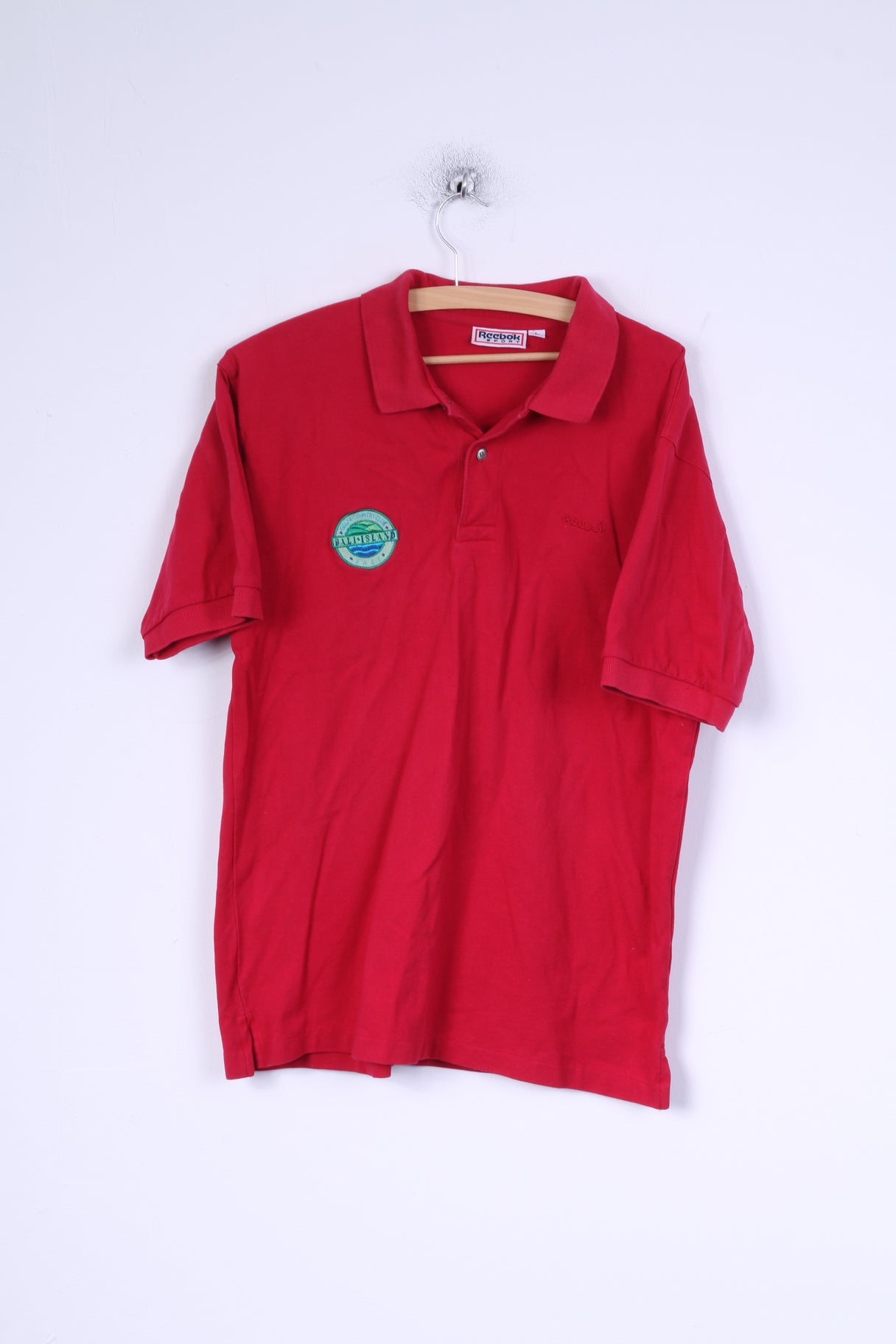 reebok polo shirts red