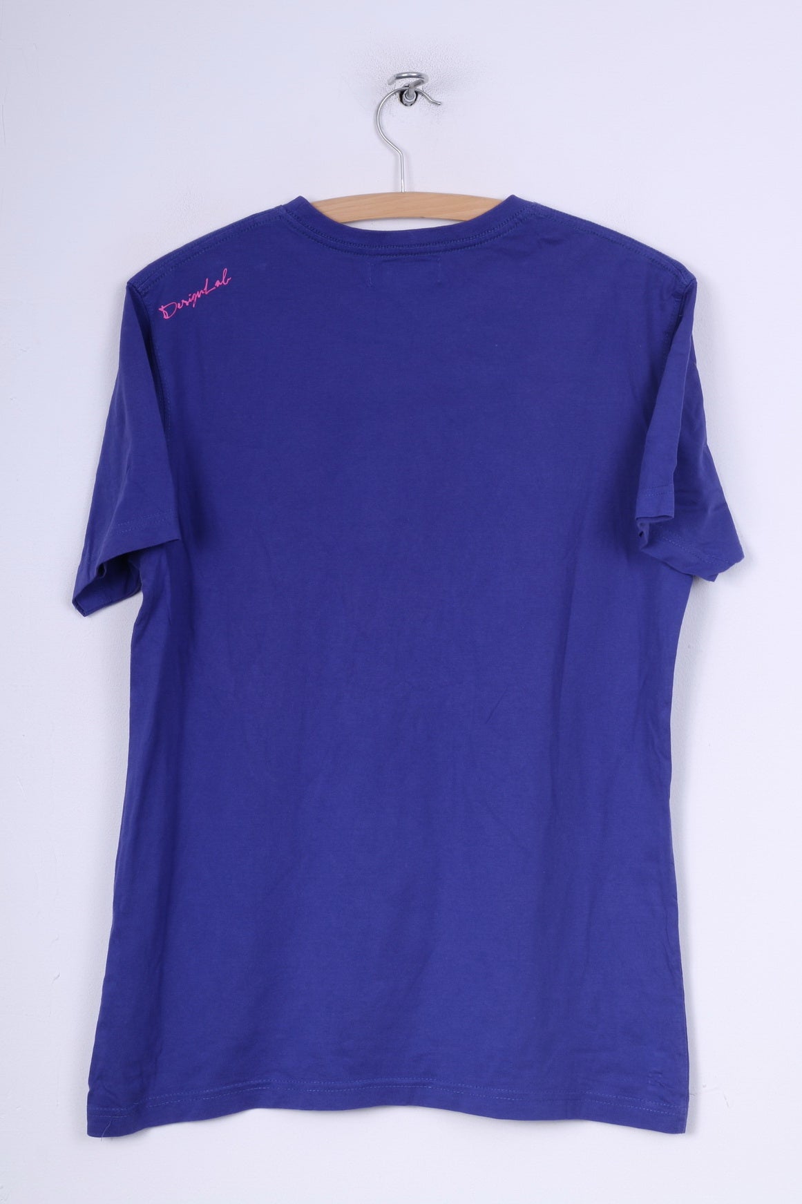 Mauro Ferrini Mens M T-Shirt Purple Crew Neck Graphic Cotton Arti Fici ...