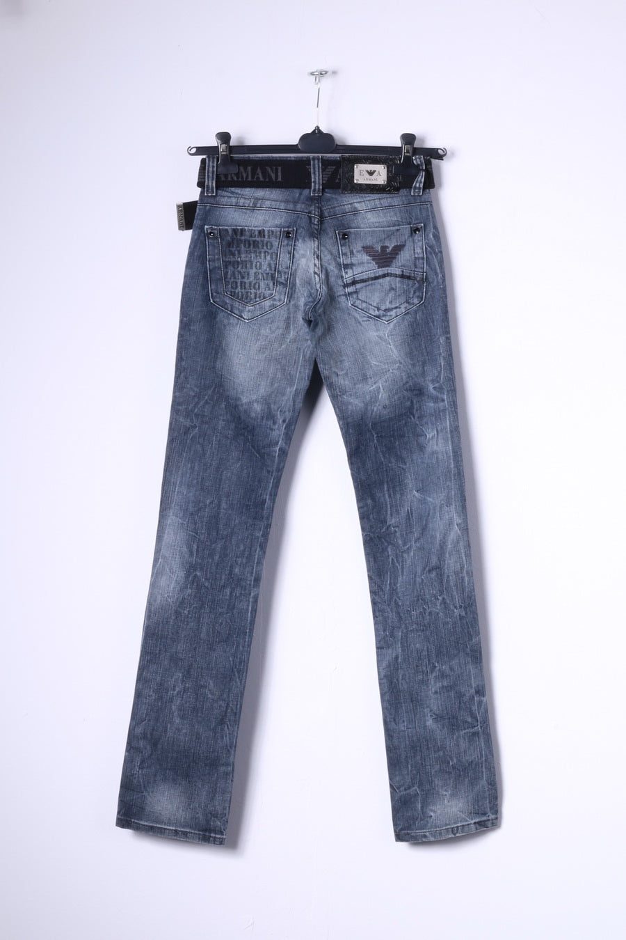 womens armani straight leg jeans