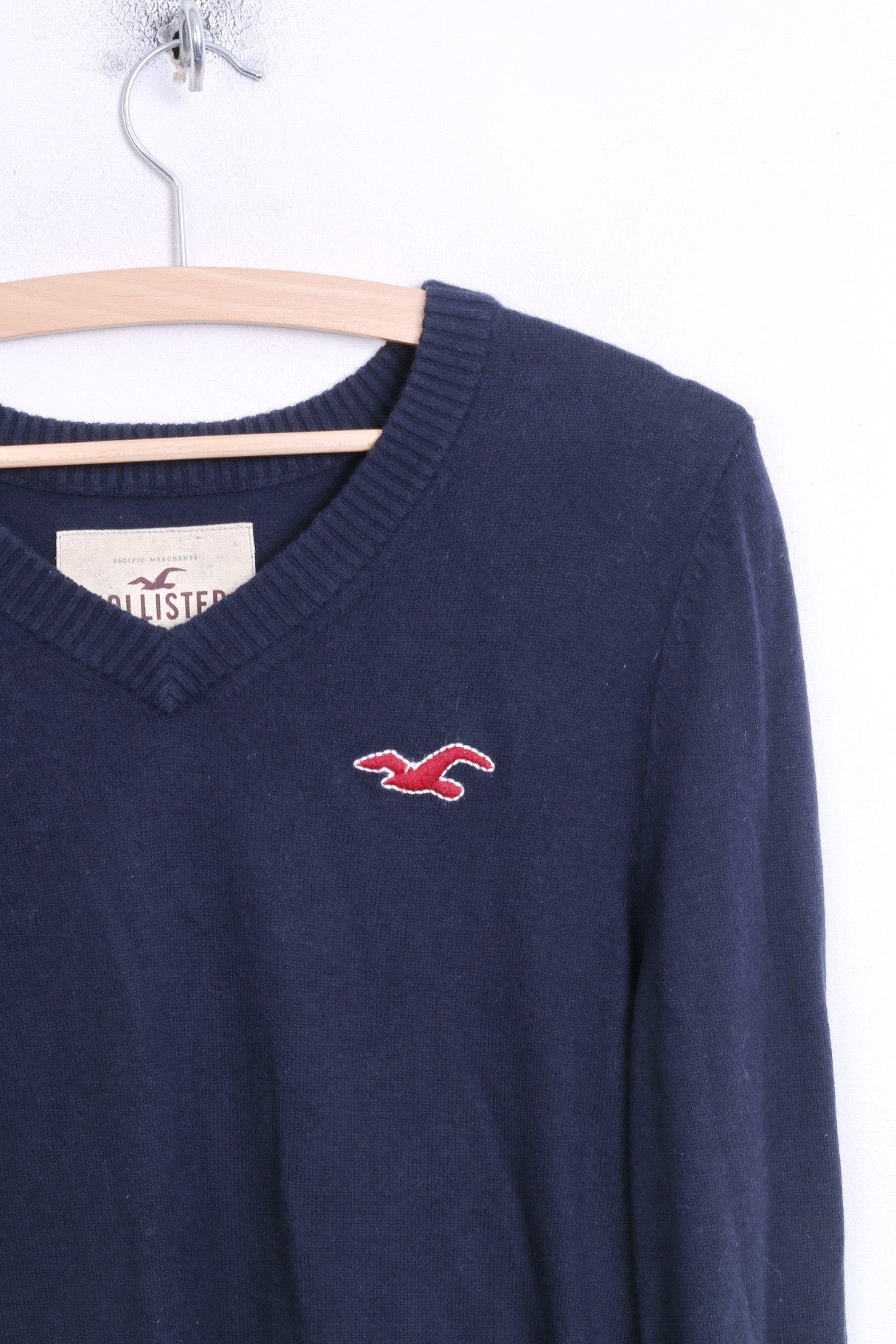 hollister navy jumper