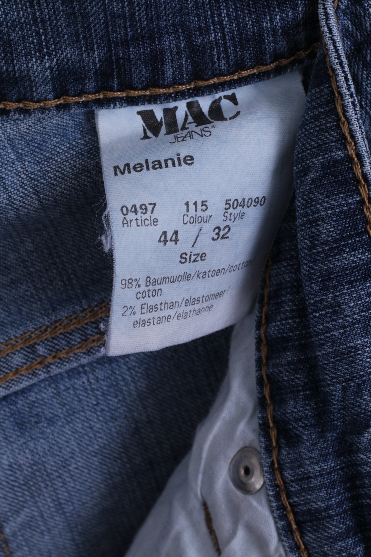MAC Jeans Melanie Womens 44/32 Trousers 