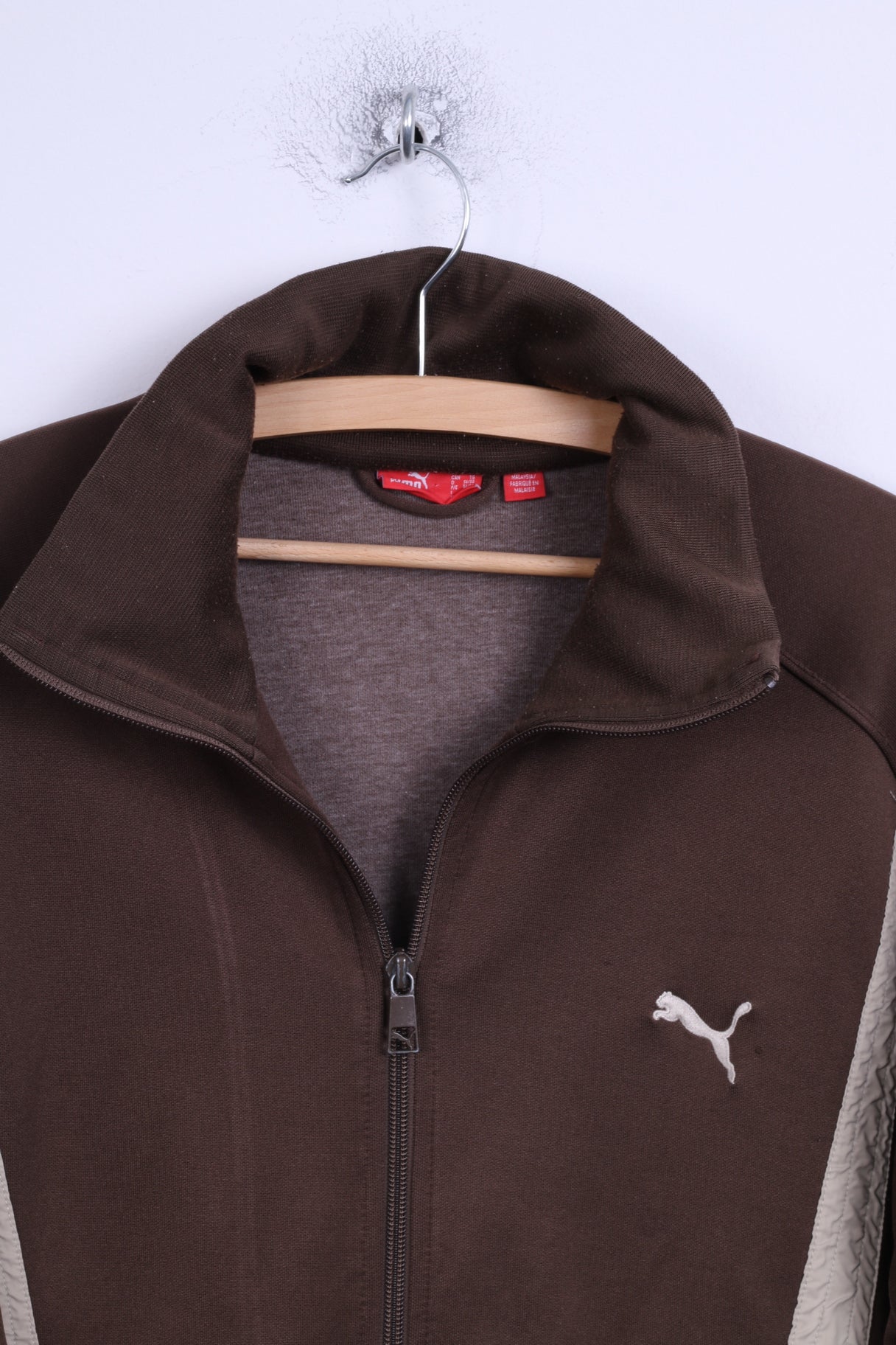 brown zip up hoodie mens