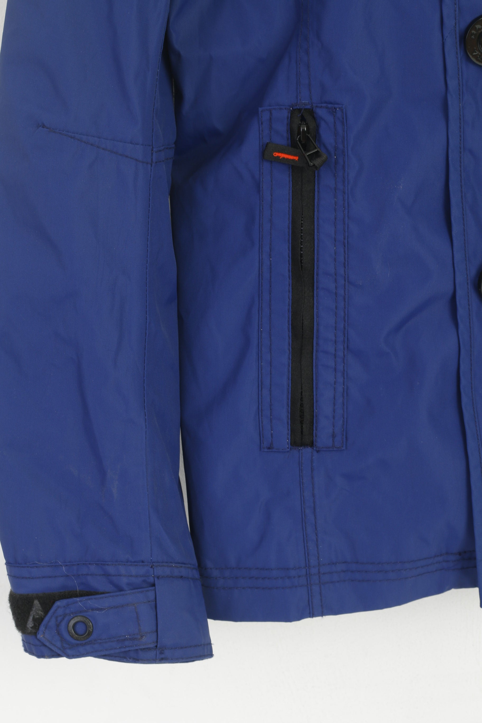 Gaastra Men M Jacket Blue Nylon Waterproof Regular Fit Nautical Suppli ...