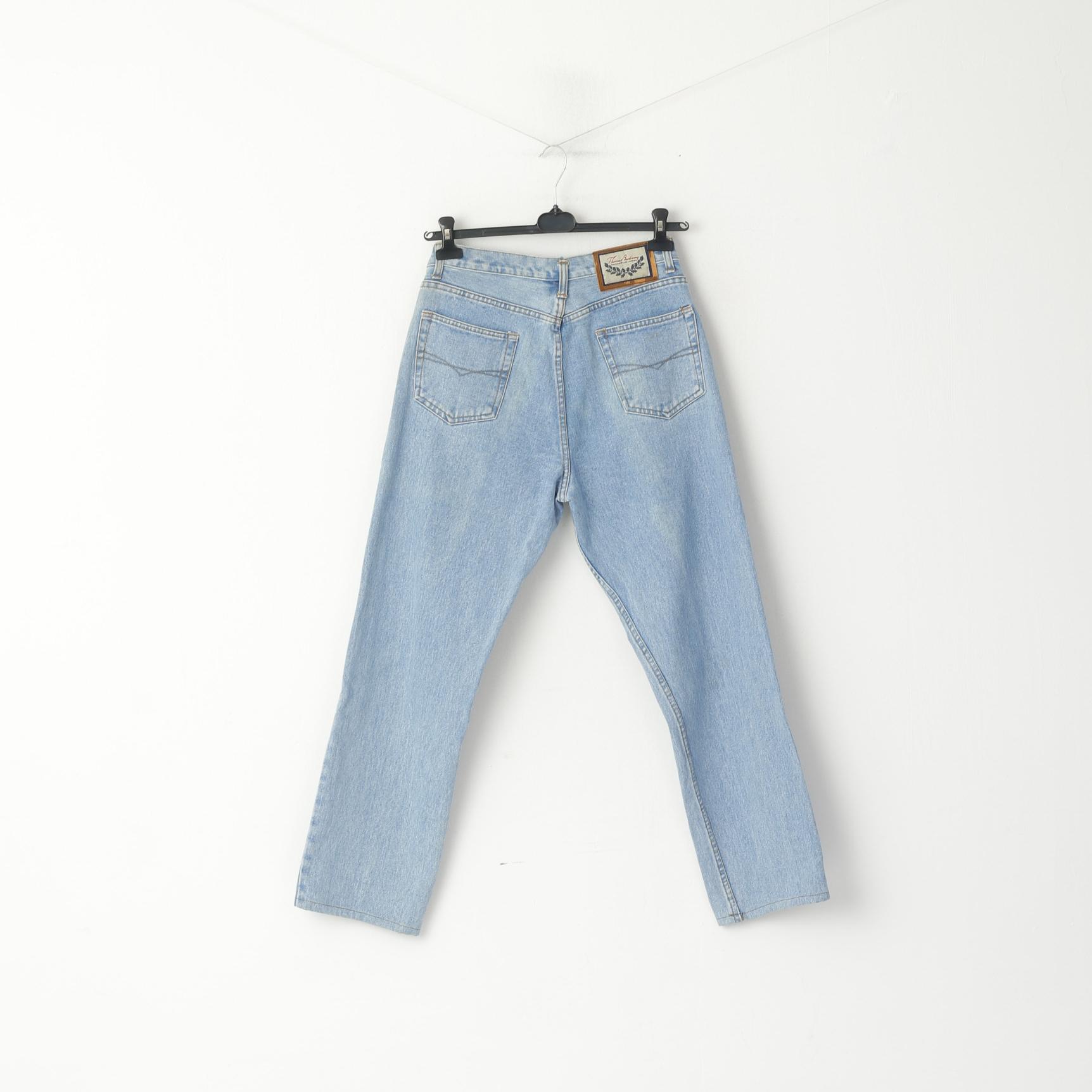 Thomas Burberry Women 34 Trousers Vintage Jeans Light Blue High Waist –  RetrospectClothes