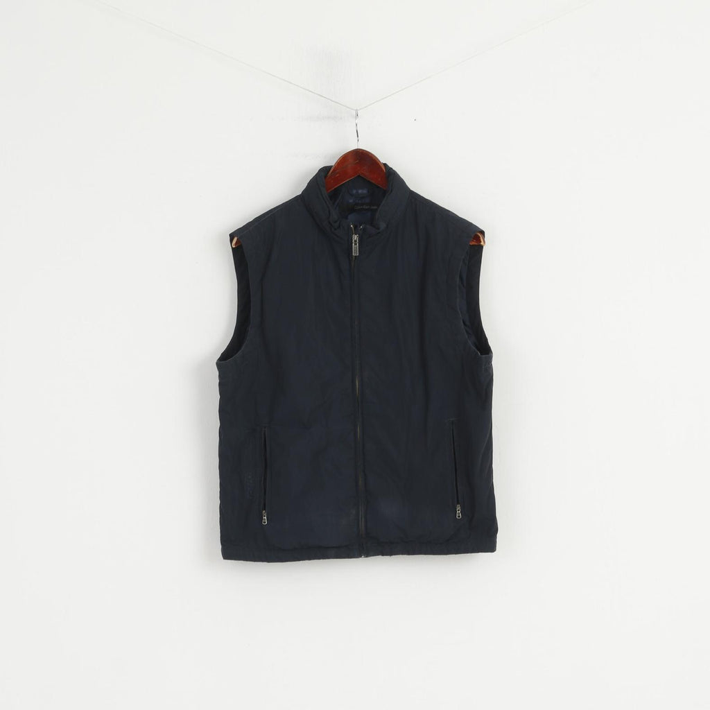 calvin klein navy vest