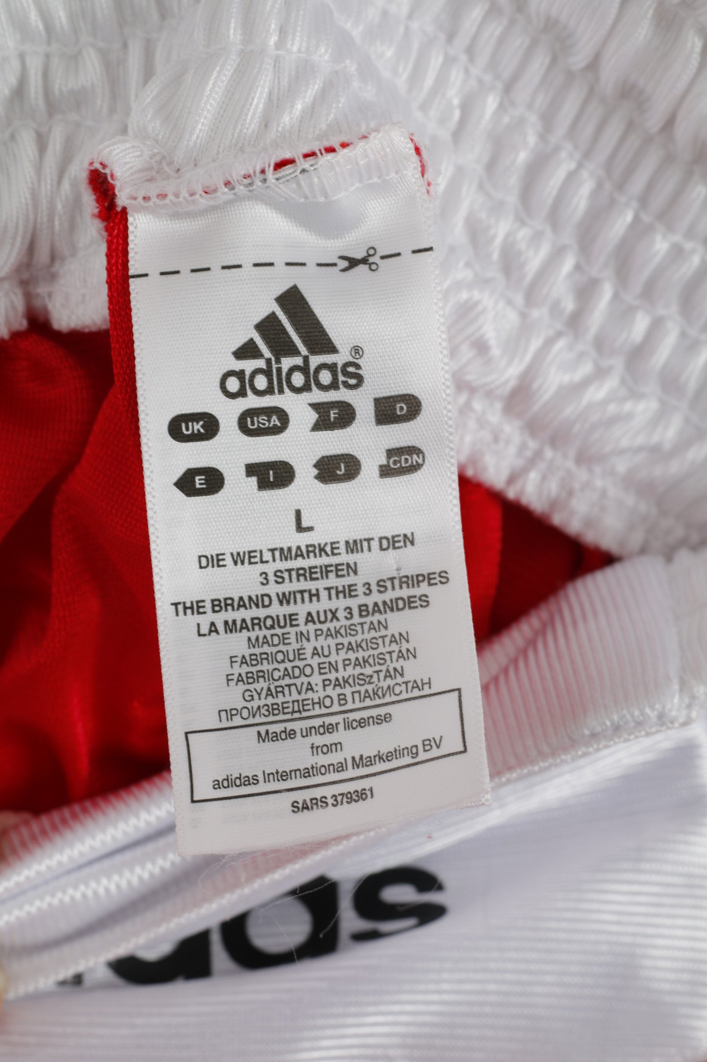 Adidas Men Shorts Red White Shiny Training Sportswear – RetrospectClothes