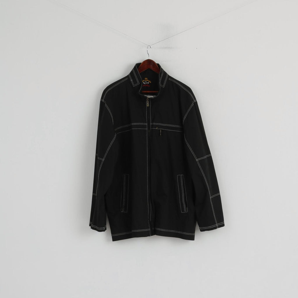 black windbreaker zip up