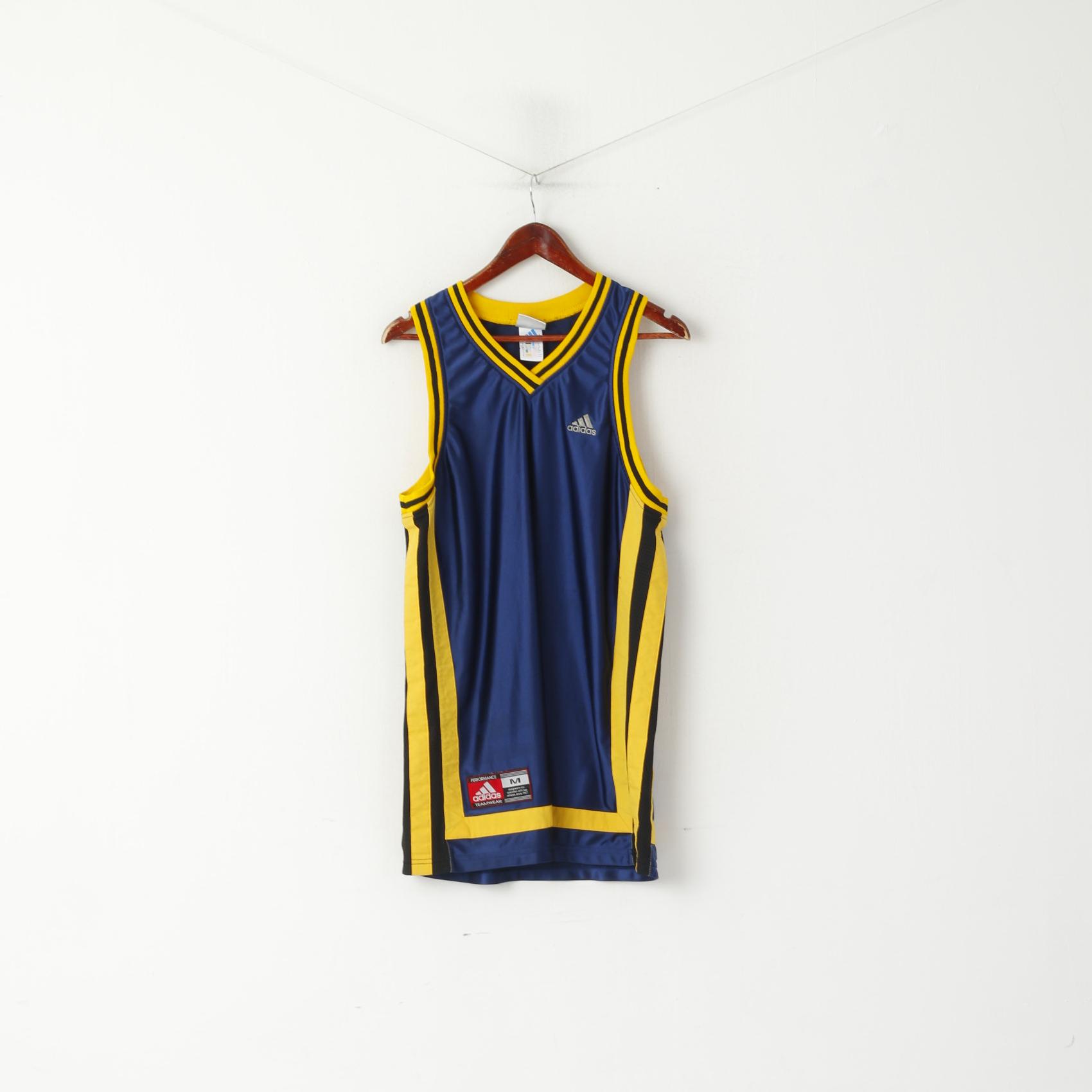 conveniencia Partido Mismo Adidas Men M Sleeveless Shirt Navy Basketball Teamwear Performance Vin –  RetrospectClothes