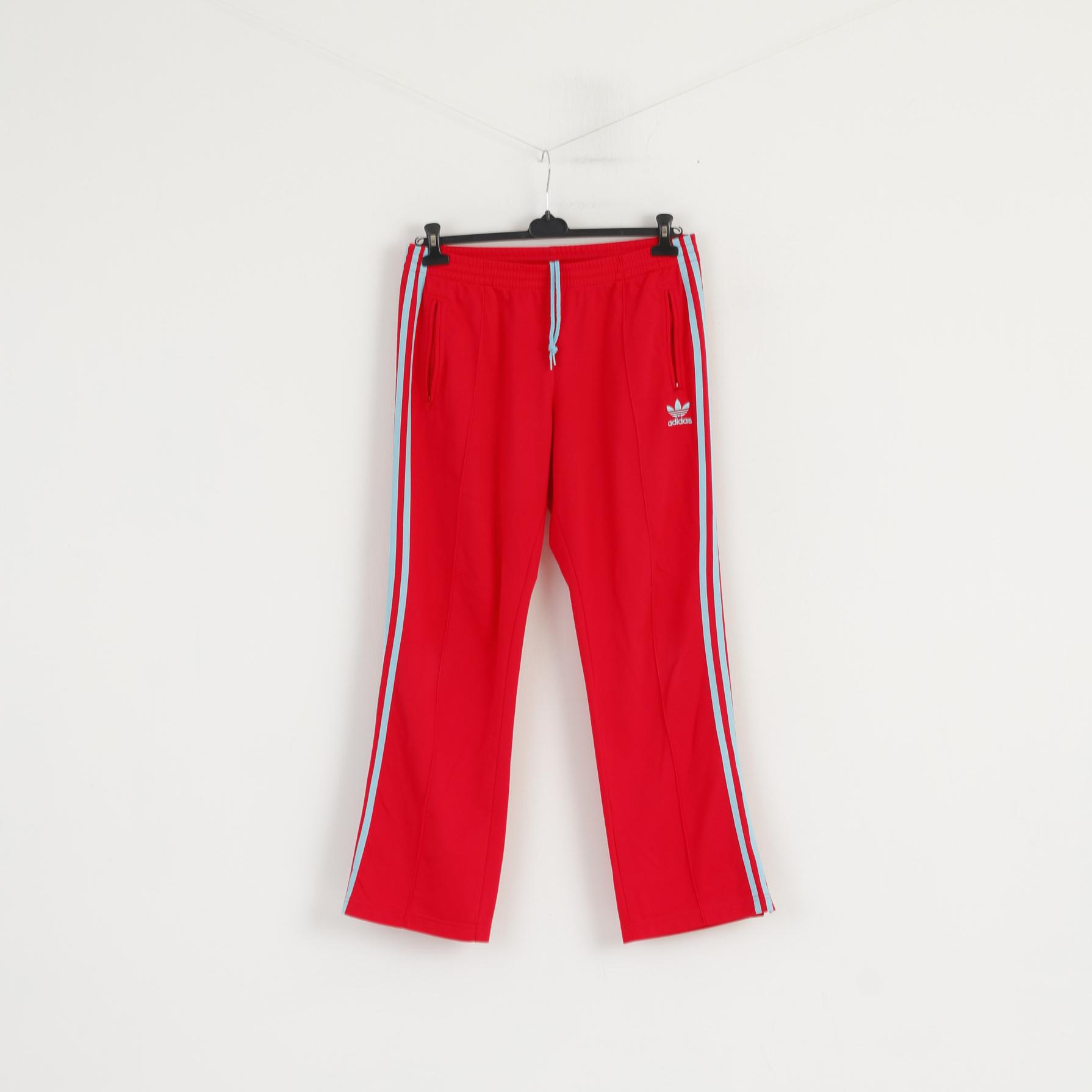 red adidas sweatpants womens