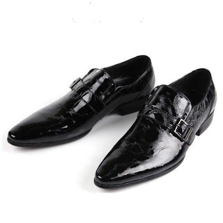 mens leather slip on dress shoes