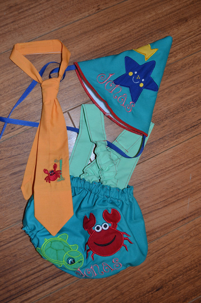 under the sea first birthday outfit boy