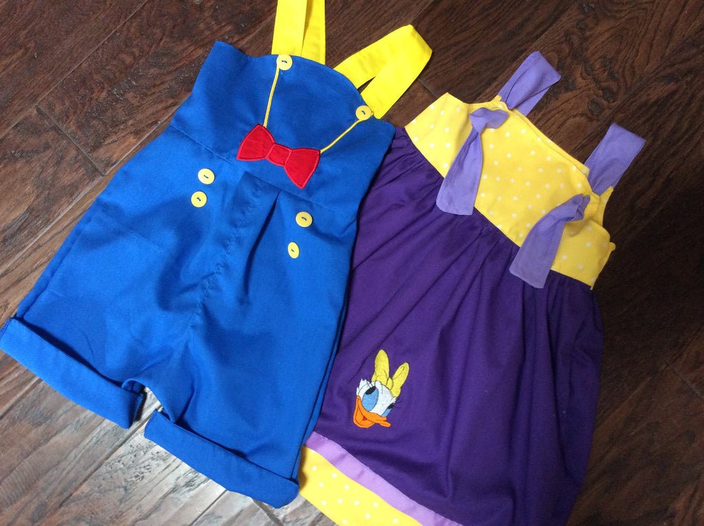 donald duck baby outfit