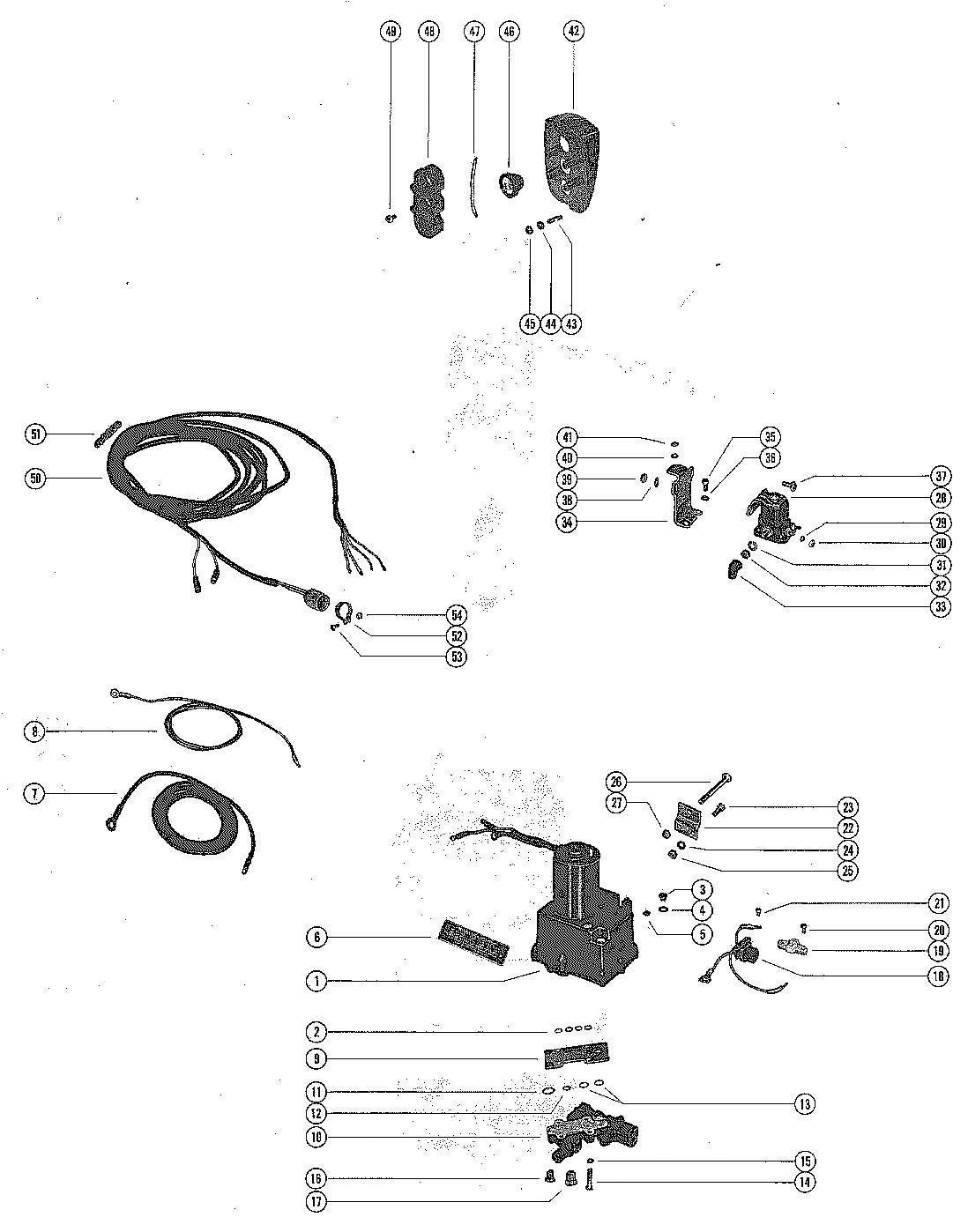 Mercury 1150 HYDRAULIC PUMP AND CONTROL PANEL Diagram