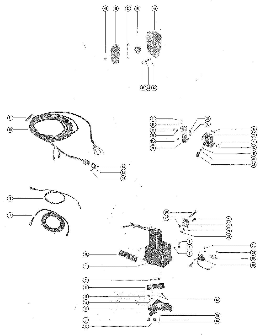 Mercury 1500 HYDRAULIC PUMP AND CONTROL PANEL Diagram