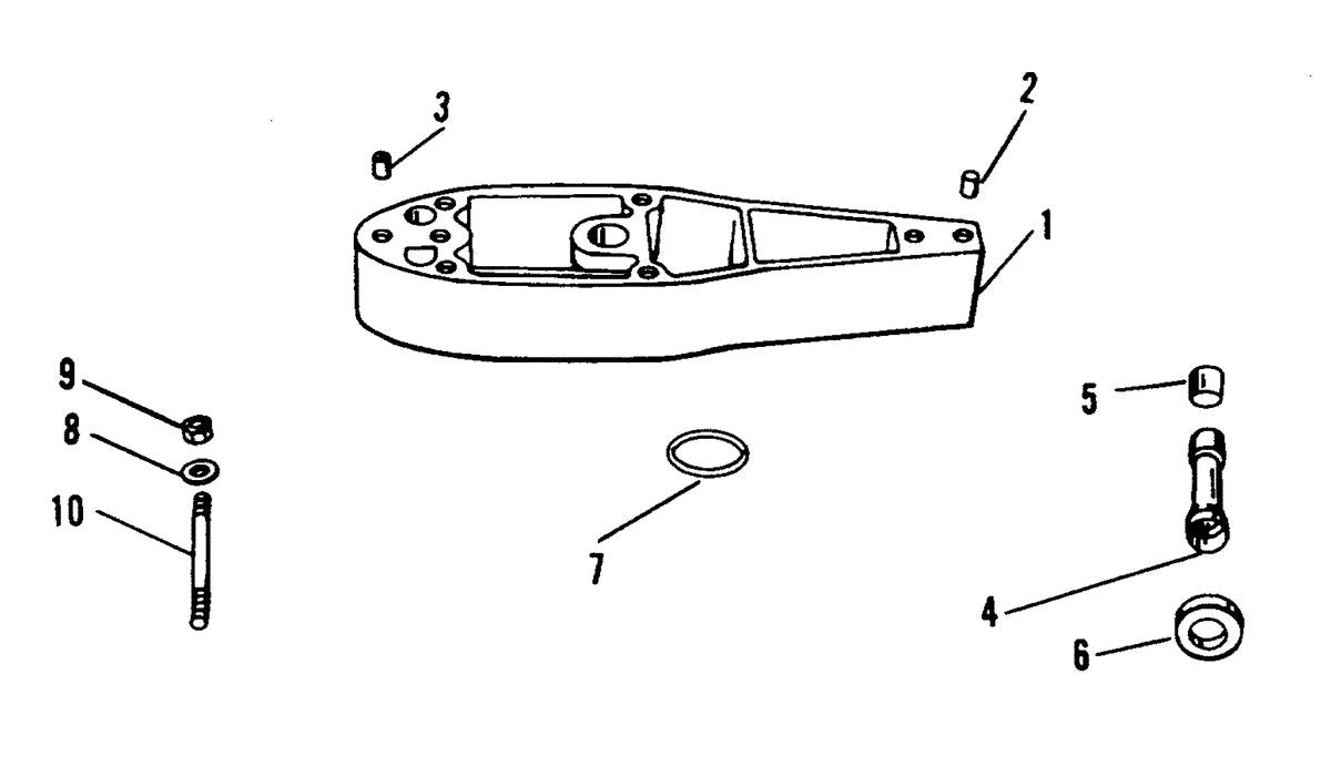 Mercury 45 JET EXTENSION COMPONENTS Diagram