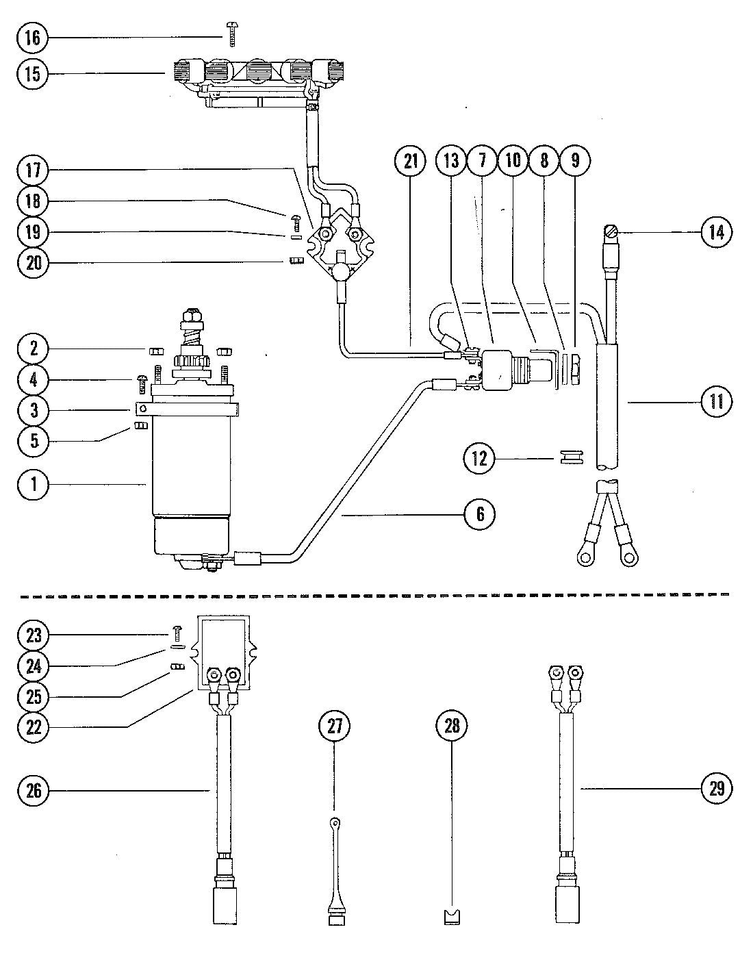Mercury 110 ELECTRIC COMPONENTS Diagram