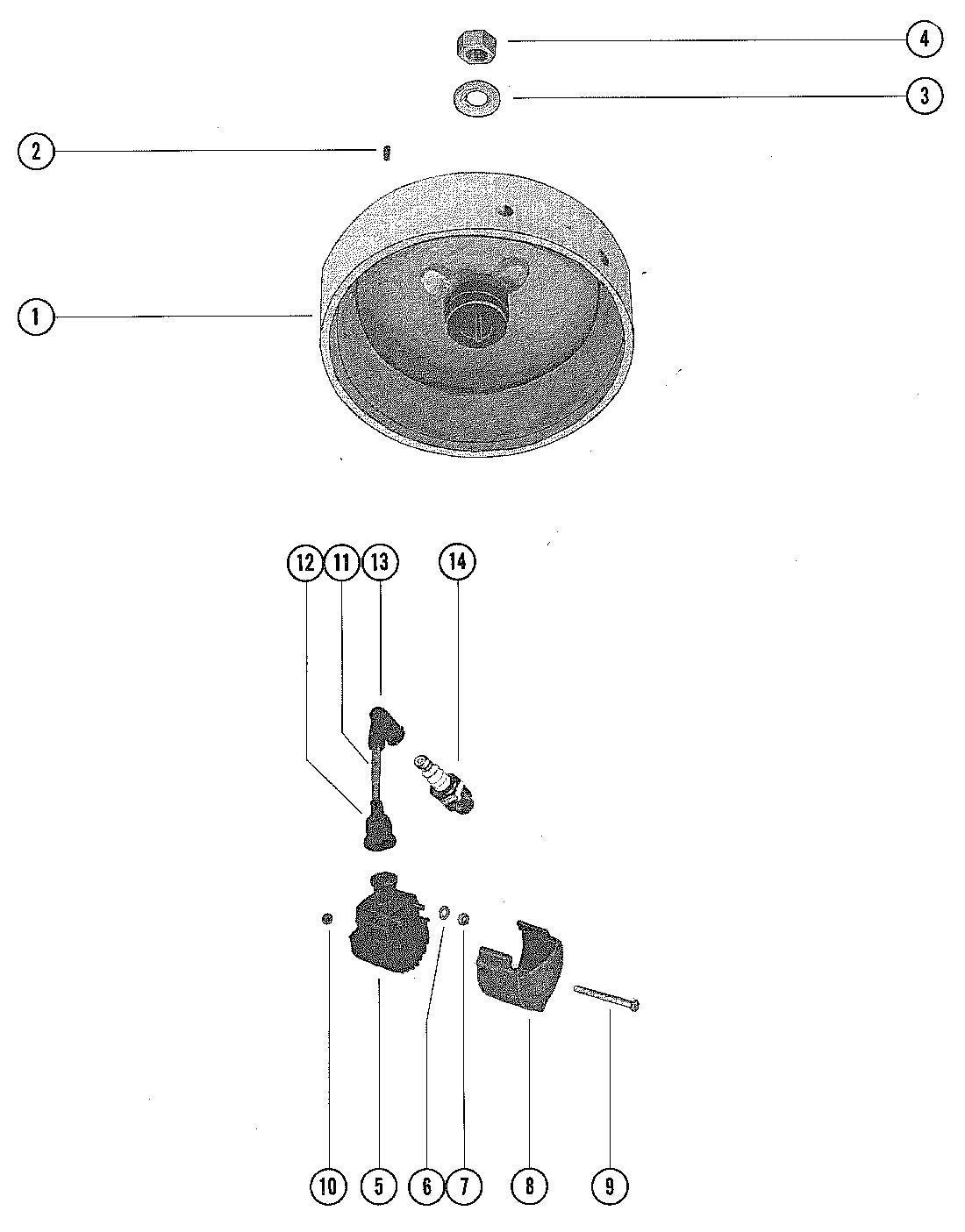 Mercury 110 FLYWHEEL AND IGNITION COIL Diagram