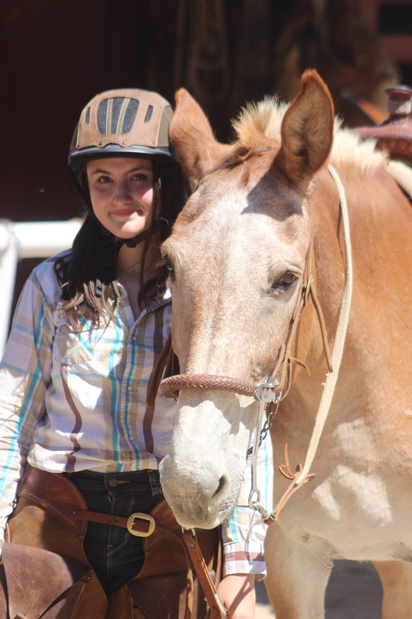 mule ranch female rider