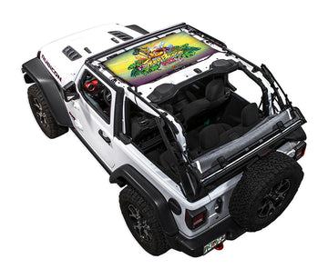 JL2D 2-Door Sunshade Mesh Top Jeep Wrangler JL SPIDERWEBSHADE