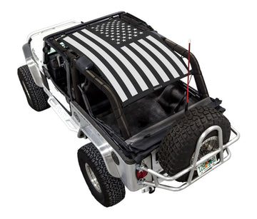 Jeep Wrangler LJ Tactical Flag Distressed - SPIDERWEBSHADE