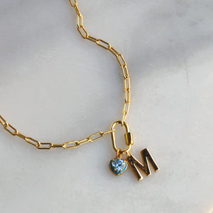 Keegan Carabiner Charm Holder Necklace - The Silver Wren 