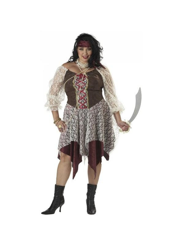 Adult Plus Size South Pirate Costume
