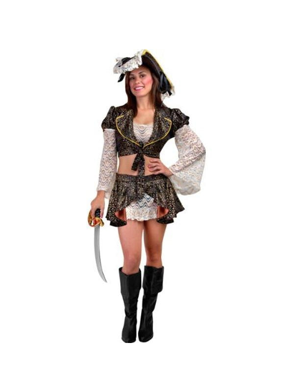 Adult Sexy Captain Blackheart Pirate Costume 3041
