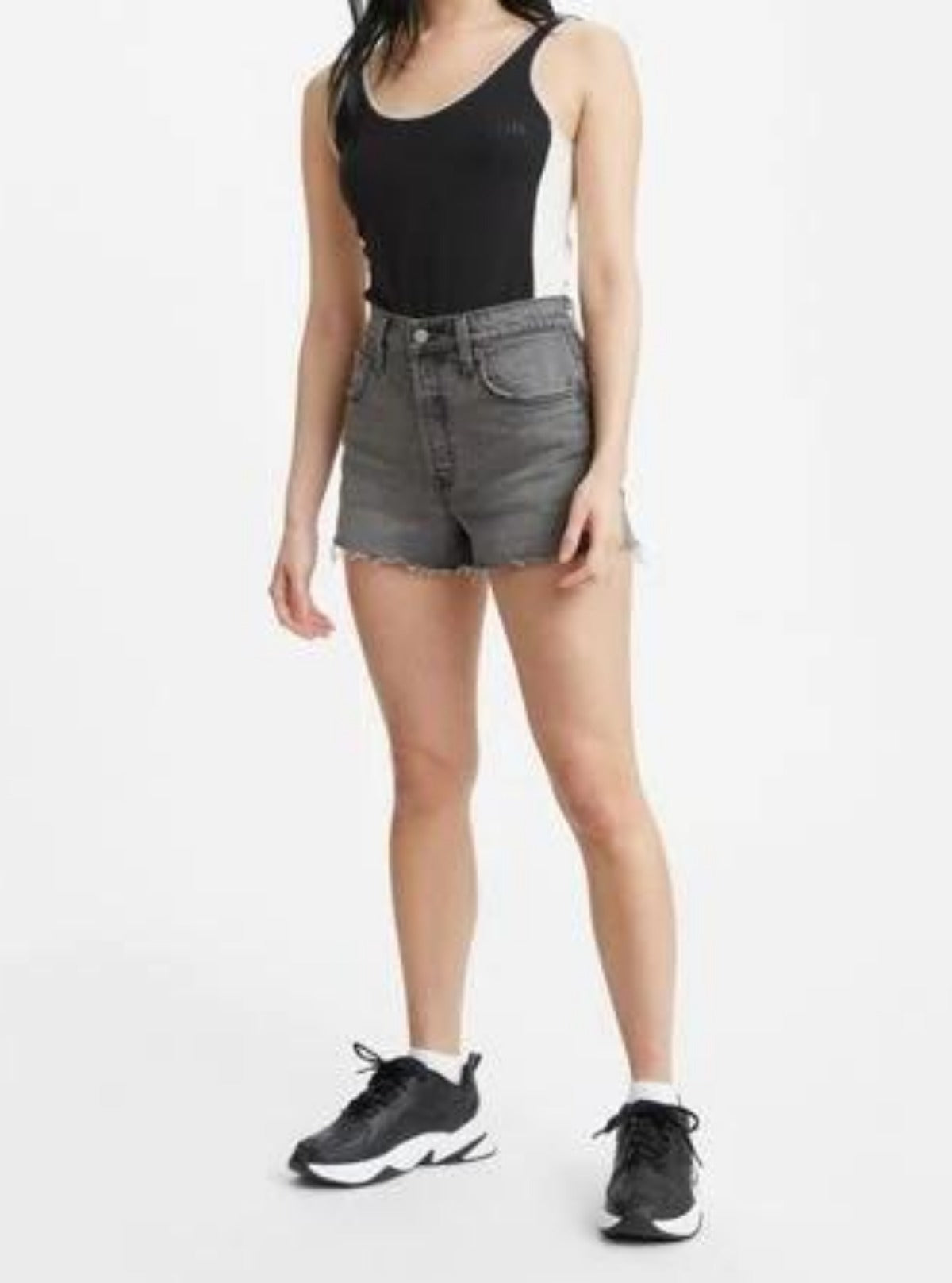 Levi's 501 Original Shorts Lady Grey - Levi's women's shorts