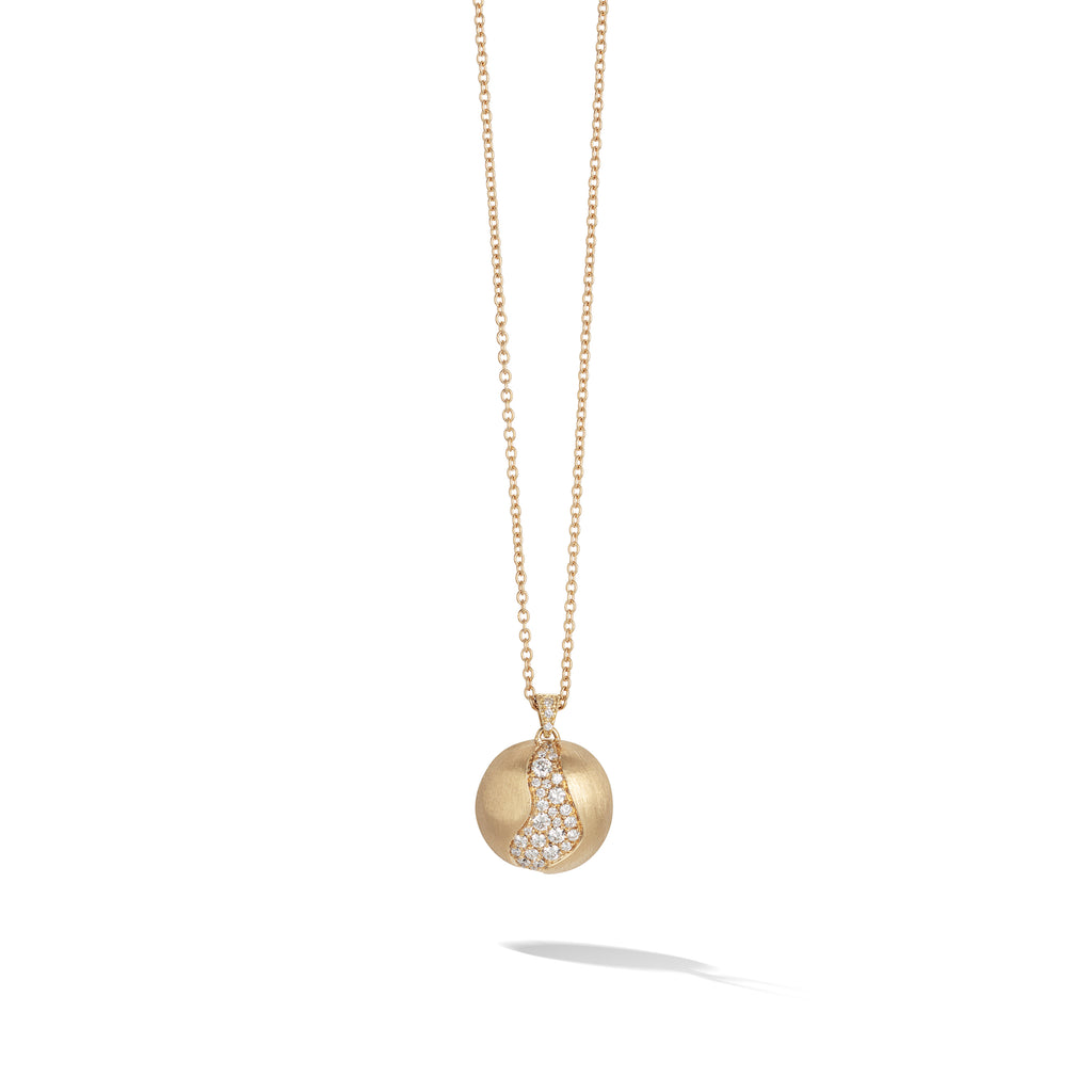 Marco Bicego® Africa Collection 18K Yellow Gold and Diamond Long Pendant