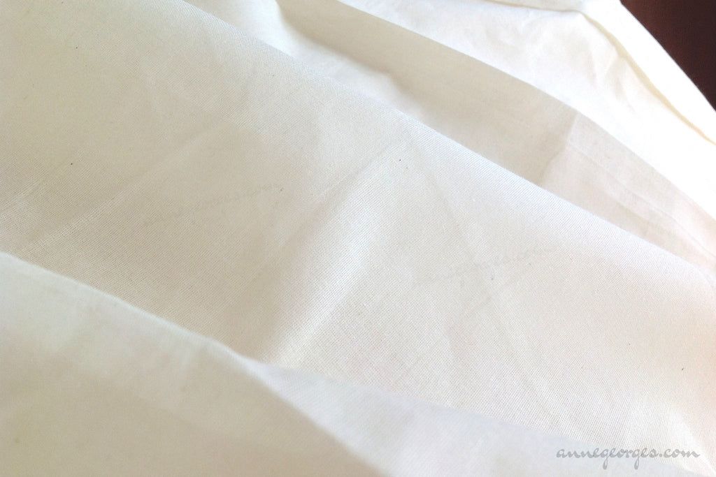 Organic Cotton Handwoven Fabric - LOOMSTATE ( Sateen, Unbleached Dyeab ...