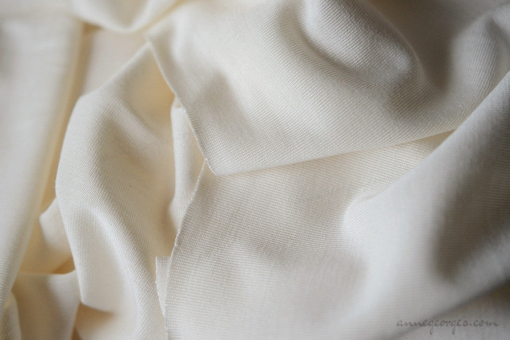 Organic Silk+Cotton Knit Jersey Fabric 