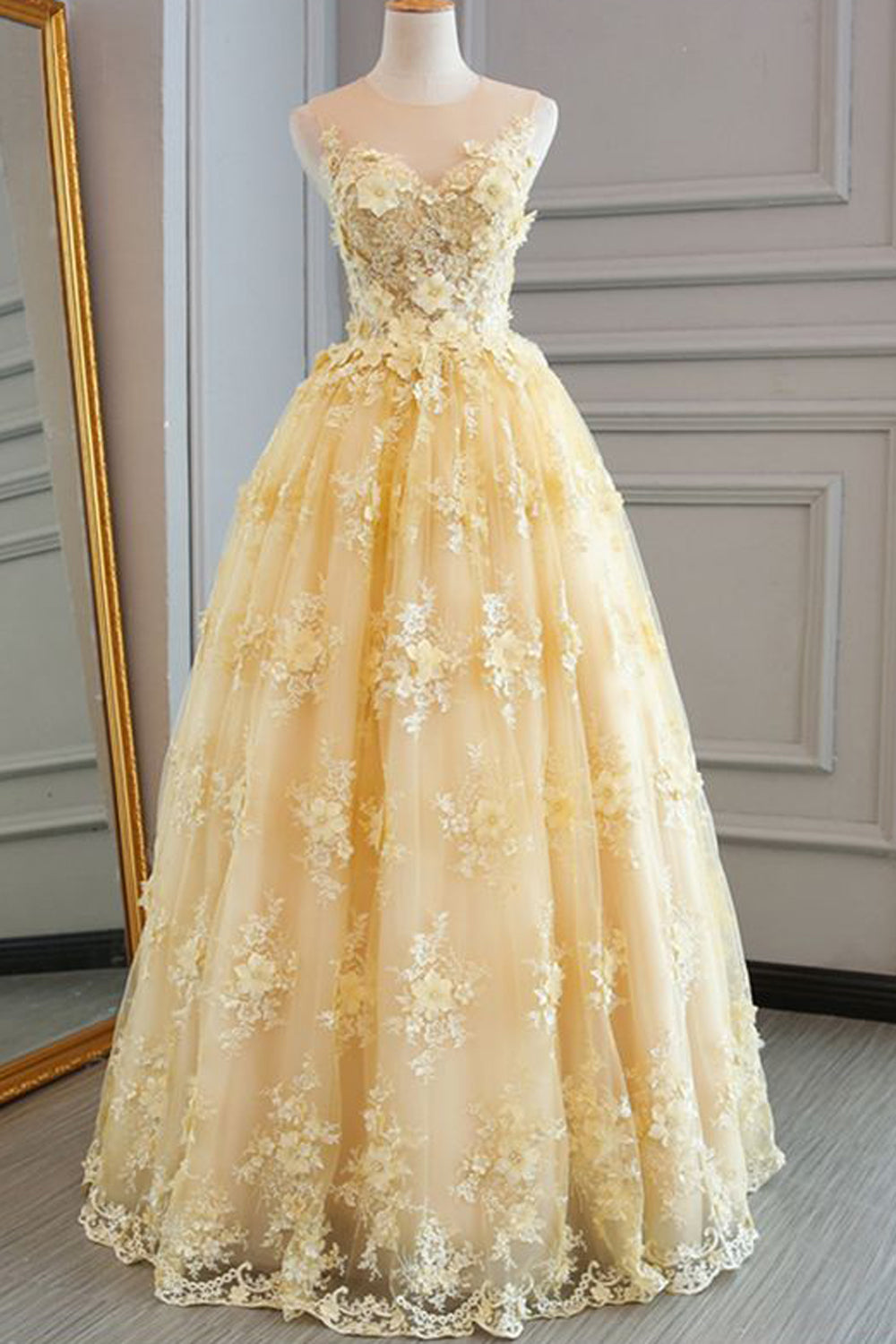 prom dresses 2019 yellow