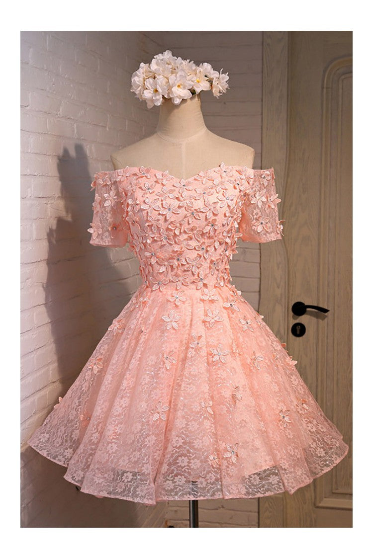 cute pink short dresses
