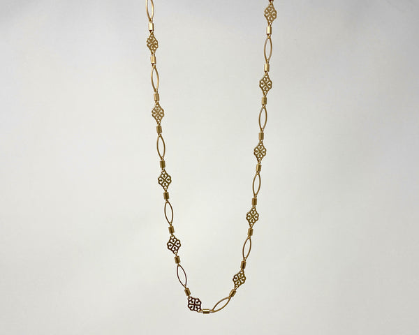 Long Layering Gold Necklace