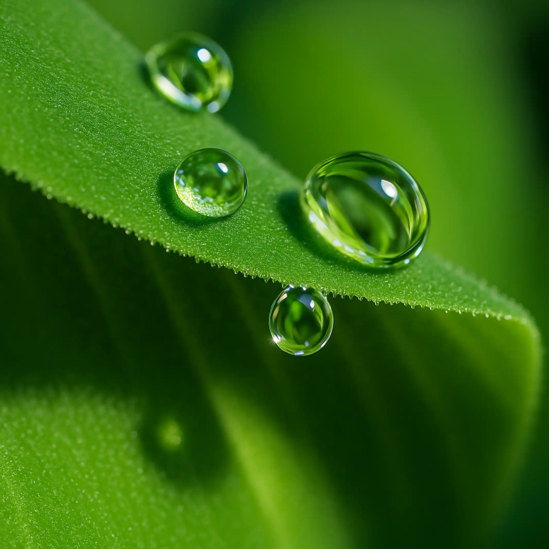 Dew on a Pistia leaf