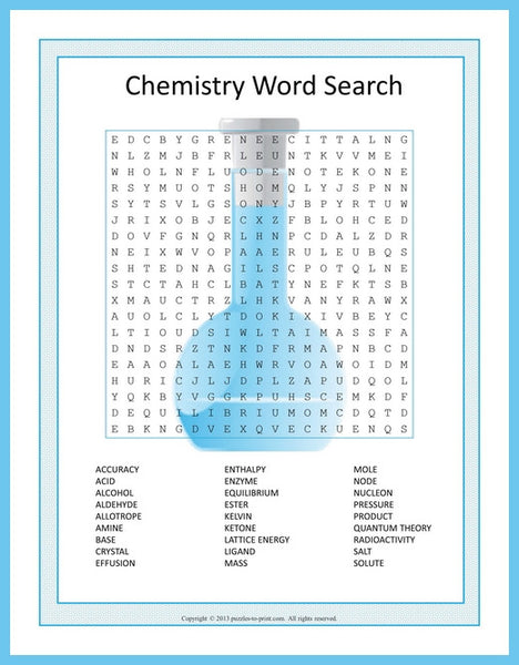 Chemistry Puzzle Bundle - PRINTABLE PDF – Puzzles to Print