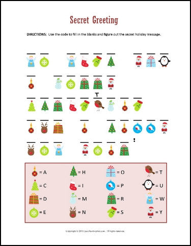 Christmas Picture Puzzles Printable - Christmas Printables