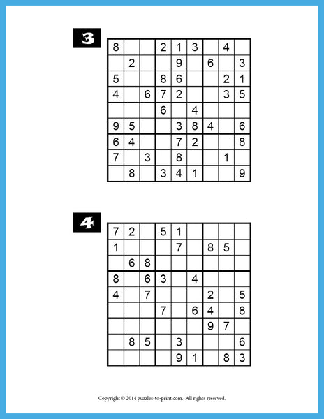 easy sudoku puzzles printable pdf