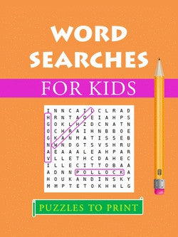 20 Word Searches for Kids - PRINTABLE PDF - Puzzles to Print