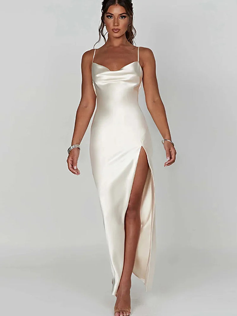 Stylish Solid Color Belted Dress for Summer Commuting - Image 5