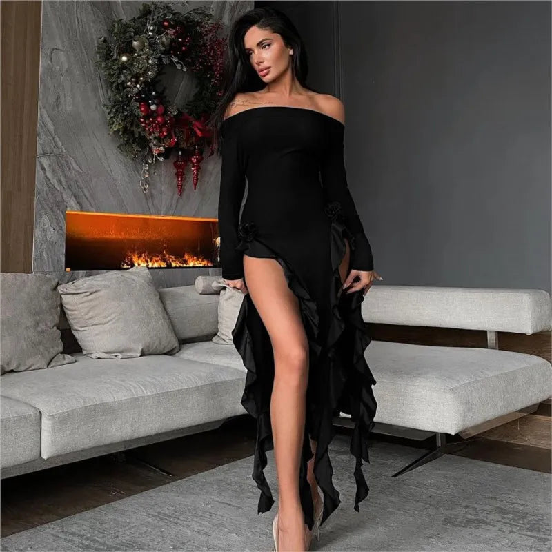 Women's Summer Swimwear Cover-Up: Long Sleeve Slim Beach Dress - Image 5