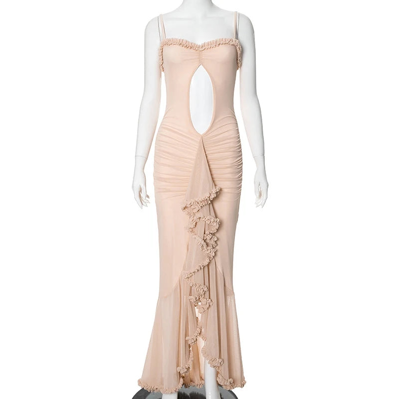 Girls' Long Dress Swimsuit: Solid Color Lace Beachwear & Tunics - Image 7